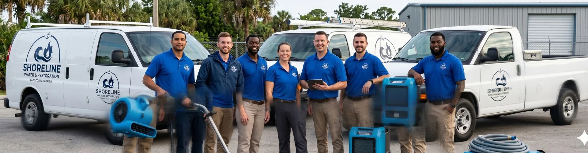 Shoreline Water & Restoration team in Cape Coral